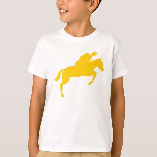 Camiseta Salto de Cavalo - âmbar (Frente)