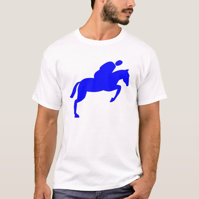 Camiseta Salto de Cavalo - Azul (Frente)