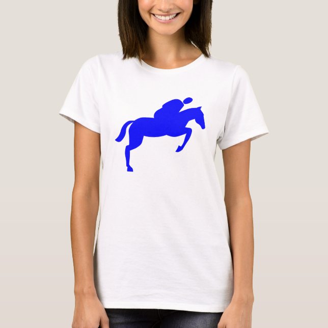 Camiseta Salto de Cavalo - Azul (Frente)