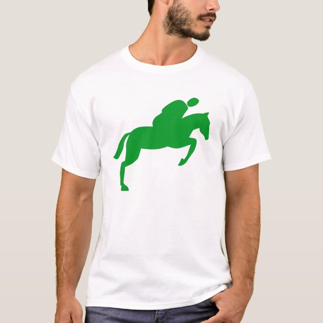 Camiseta Salto de Cavalo - Grama Verde (Frente)