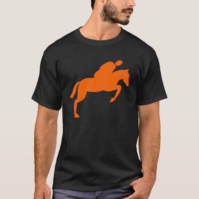 Camiseta Salto de Cavalo - Laranja (Frente)