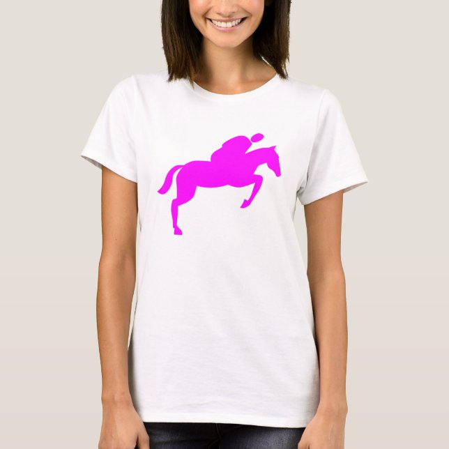 Camiseta Salto de Cavalo - Magenta (Frente)