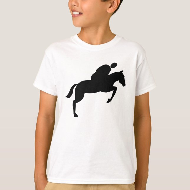 Camiseta Salto de Cavalo - Preto (Frente)