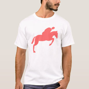 Camiseta Salto de Cavalo - Rosa Tropical