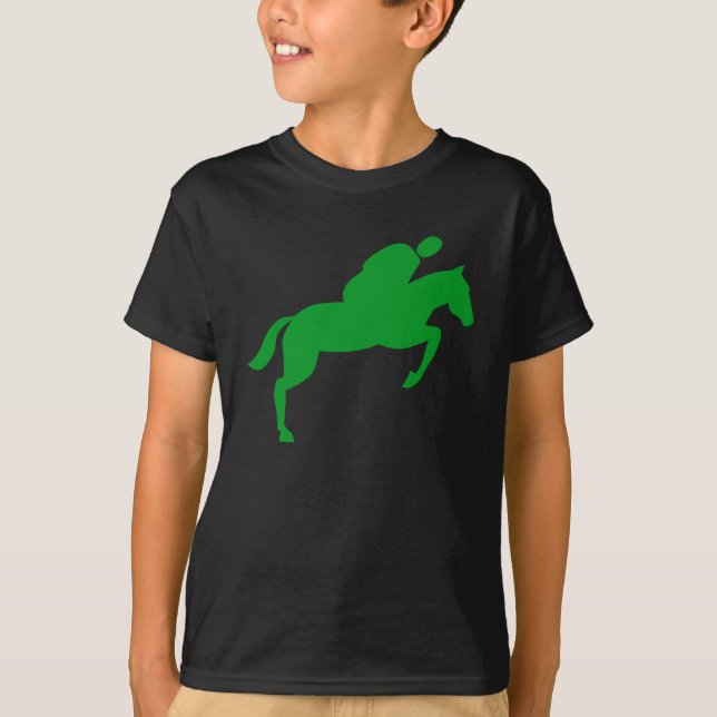 Camiseta Salto de Cavalo - Verde-Grama (Frente)