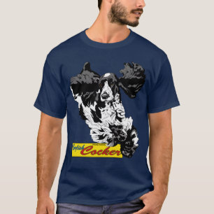 Camiseta Salto de cocker spaniel do inglês