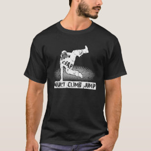 Camiseta Salto de Corrente de Cofre Subindo Qualquer Execut