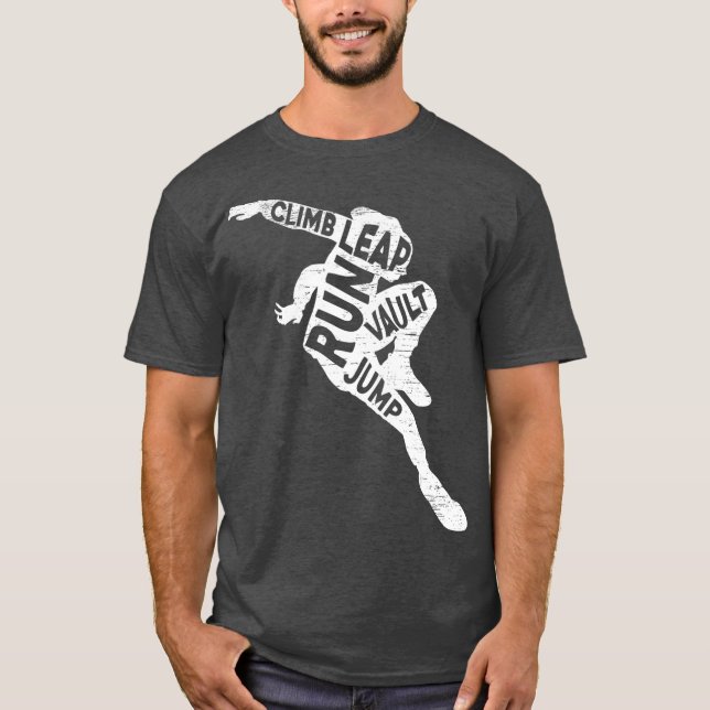 Camiseta Salto de Corrida Salta Parkourist (Frente)