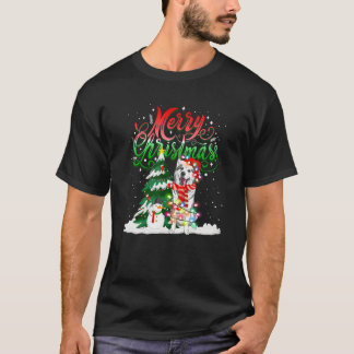 Camiseta Salto de Natal Pajama Correspondendo ao Siberian H