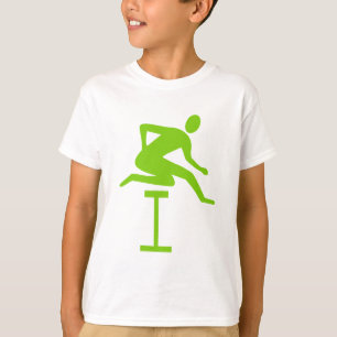 Camiseta Salto de obstáculos - Verde Martian