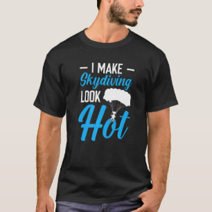 Camiseta Salto de Paraquedas Engraçado para Homens Mulheres