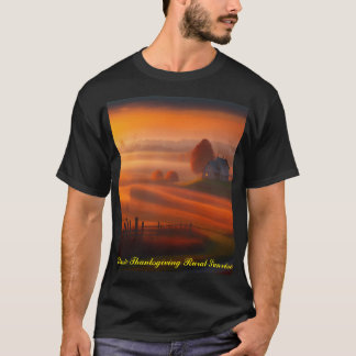 Camiseta Salto de Sol Clássico de Ação de Graças Rural