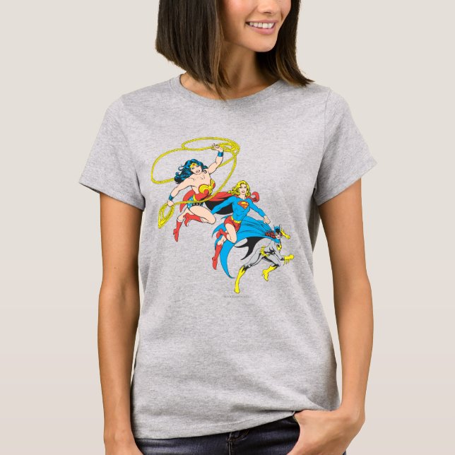 Camiseta Salto de Superheroínas (Frente)