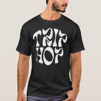 Camiseta Salto de triagem design de tipografia orgânica
