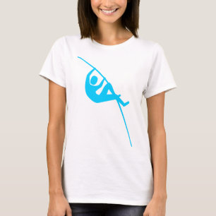 Camiseta Salto de vara - Azul-céu
