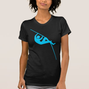 Camiseta Salto de vara - Azul-céu