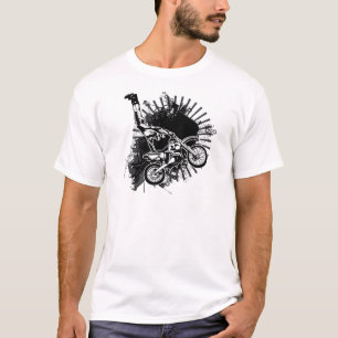 Camiseta Salto do Grunge do motocross