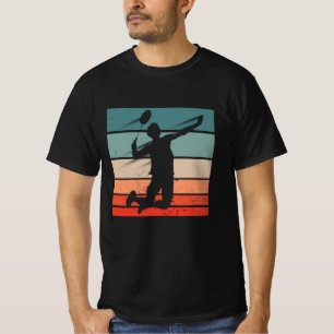Camiseta Salto do Jogador de Badminton