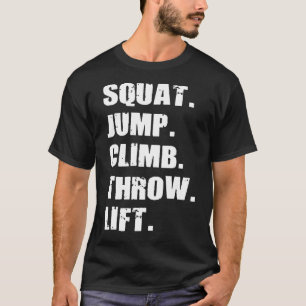 Camiseta Salto em Quadrado Suba Jogar Sentido Elevador