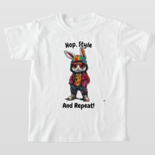 Camiseta Salto, estilo e repetição - Tee Coelhinho Trendy p