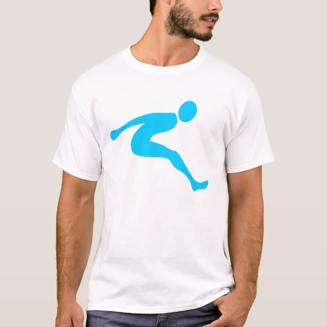Camiseta Salto Longo - Azul Céu (Frente)