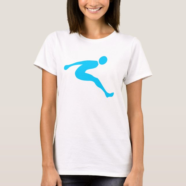 Camiseta Salto Longo - Azul Céu (Frente)