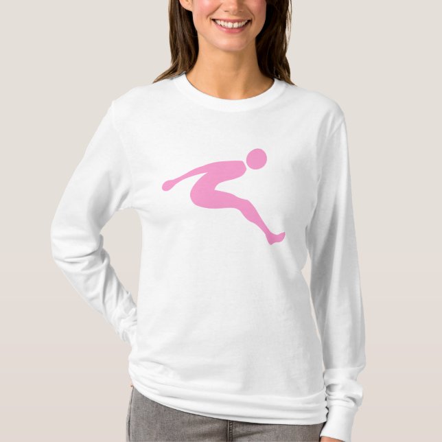 Camiseta Salto Longo - Rosa (Frente)