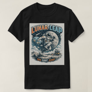 Camiseta Salto na Lua: Astronauta que Desafia a Gravidade