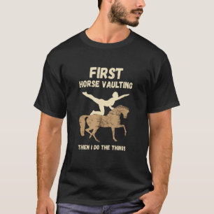 Camiseta Salto no Cavalo Primeira Equitação a Cavalo Equita