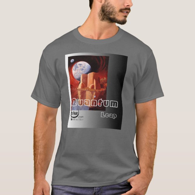 Camiseta Salto quântico por Alan Heuer (Frente)