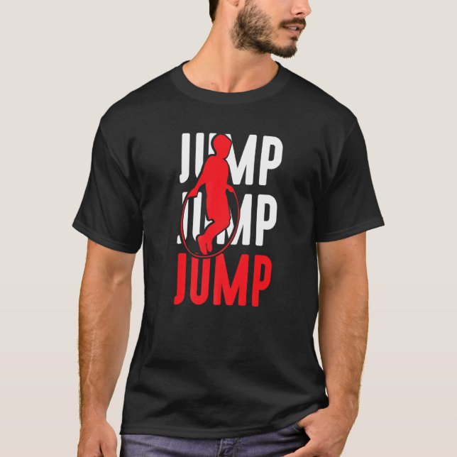 Camiseta Salto Rope Ignorando Salto Roping Workout 26 (Frente)