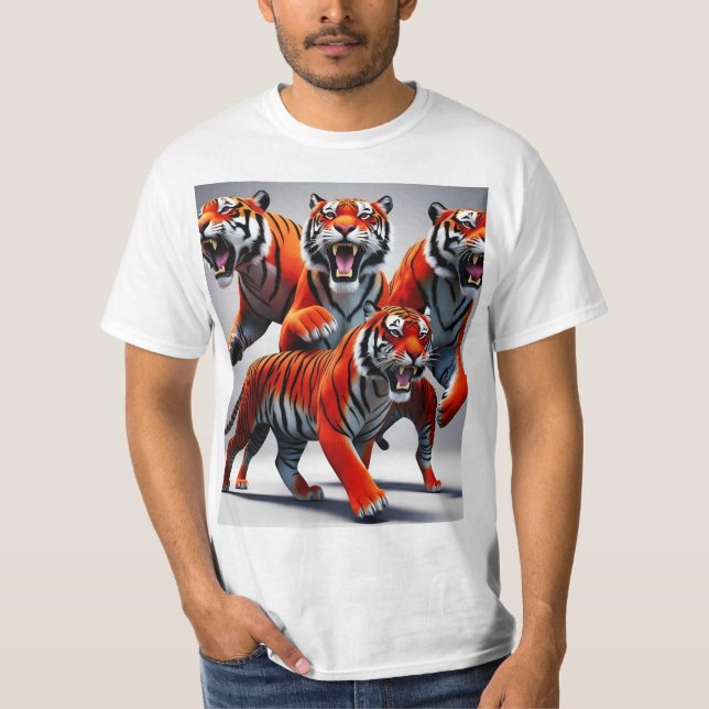 Camiseta Salto Rumo: Tigres em Movimento (Frente)