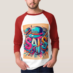 Camiseta "Salto Vibrante 'Hats' Street Art T-Shirt"