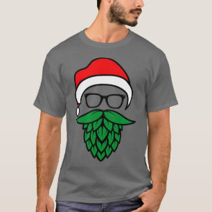 Camiseta Saltos Papais noeis hipsteres Beard Natal para ama
