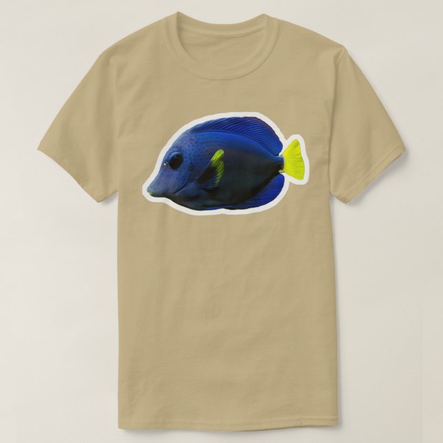 Camiseta Saltwater Aquarium Fish Purple Tang (Frente do Design)