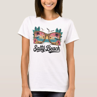Camiseta Salty Beach Casual Summer T-shirt