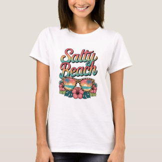Camiseta Salty Beach Shirt, Summer Shirt, Beach Party