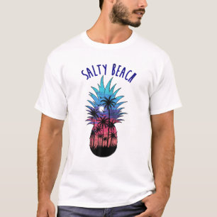 Camiseta Salty Beach Summer Vibes Engraçado Sarcástico Ab