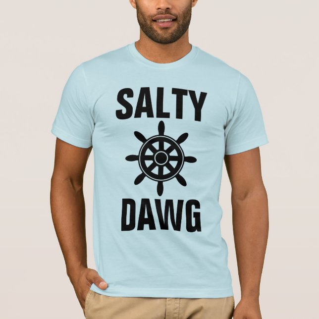 Camiseta SALTY DAWG MEN's NAUTICAL T-SHIRTS (Frente)