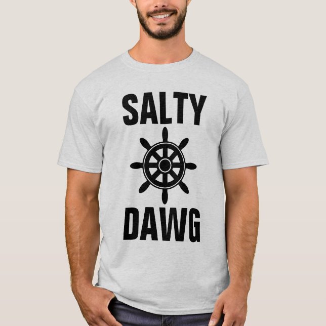 Camiseta SALTY DAWG MEN's NAUTICAL T-SHIRTS (Frente)