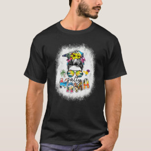 Camiseta Salty Mama Sama Messy Bun Beach Vibes Summer V