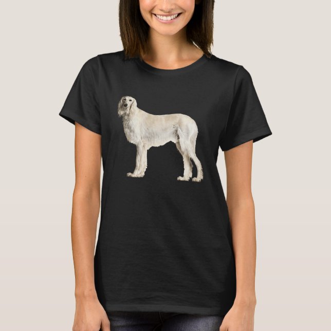 Camiseta Saluki fofo (Frente)