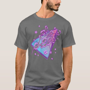 Camiseta Salva-Vaporwave, Cereja de Onda Sintética Sakura J