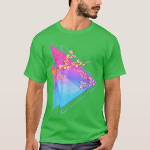 Camiseta Salva-Vaporwave, Cereja de Onda Sintética Sakura J