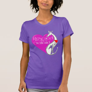 Camiseta Salvado por um T das mulheres do galgo