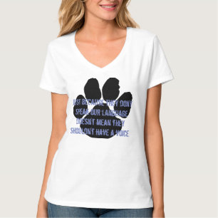 Camiseta Salvado - seja seu t-shirt do V-Pescoço da voz
