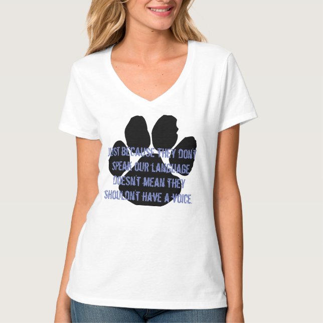 Camiseta Salvado - seja seu t-shirt do V-Pescoço da voz (Frente)