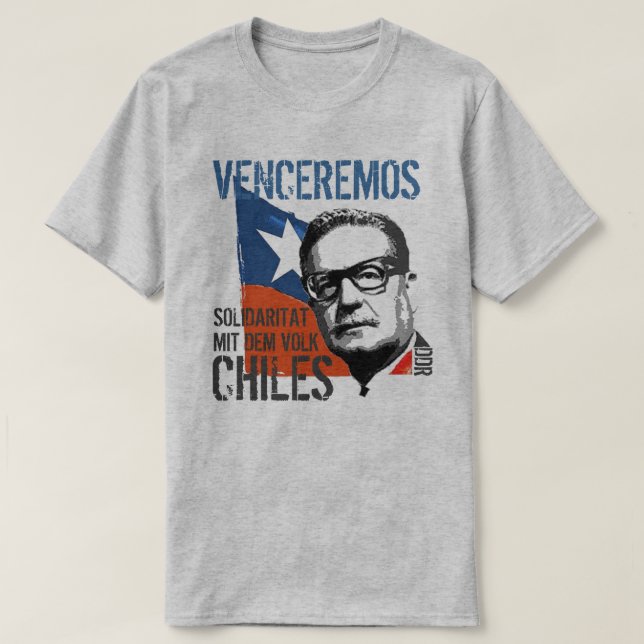 CAMISETA SALVADOR ALLENDE (Frente do Design)