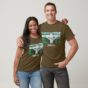 Camiseta Salvador Christian John 3:16, Páscoa de Natal