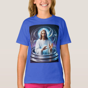 Camiseta 🌌 Salvador Digital: Jesus como holograma da esper